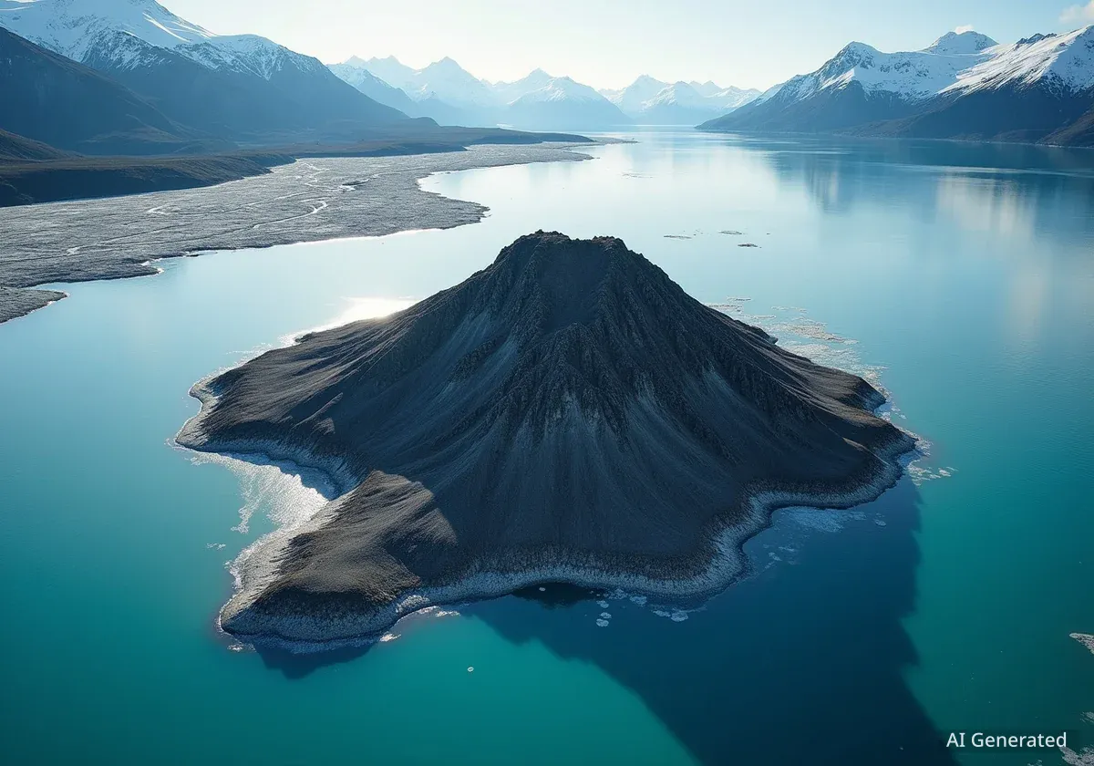 Une nouvelle île émerge en Alaska suite à la fonte des glaciers