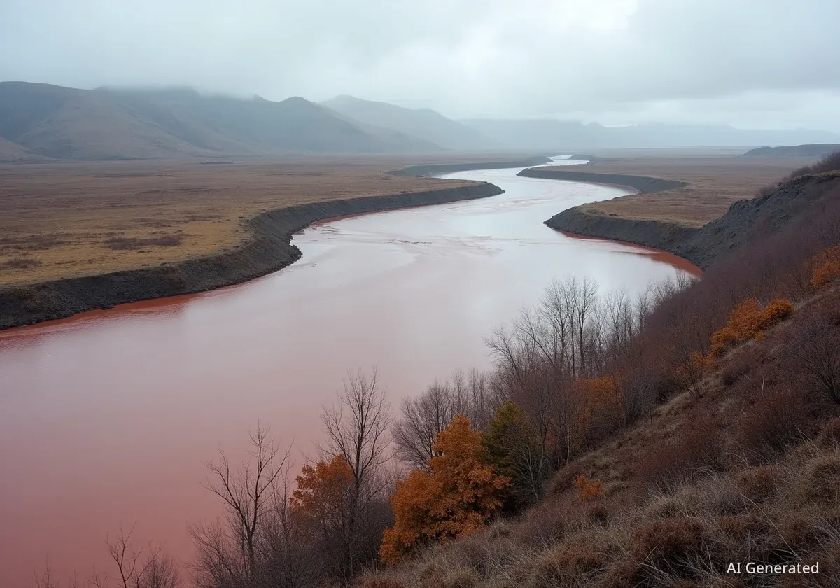Les rivières de l'Arctique rouillent à cause du dégel du pergélisol