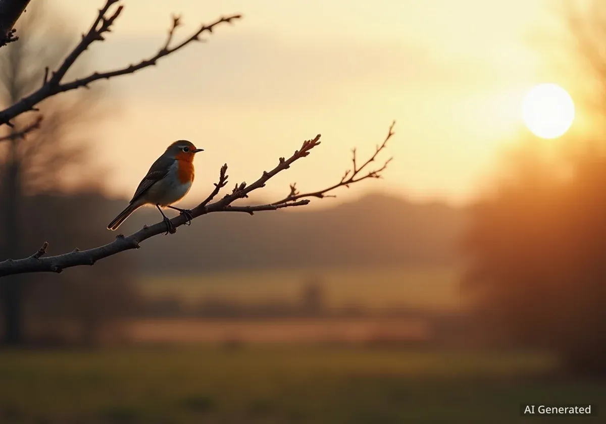 Le changement climatique modifie la migration des rouges-gorges
