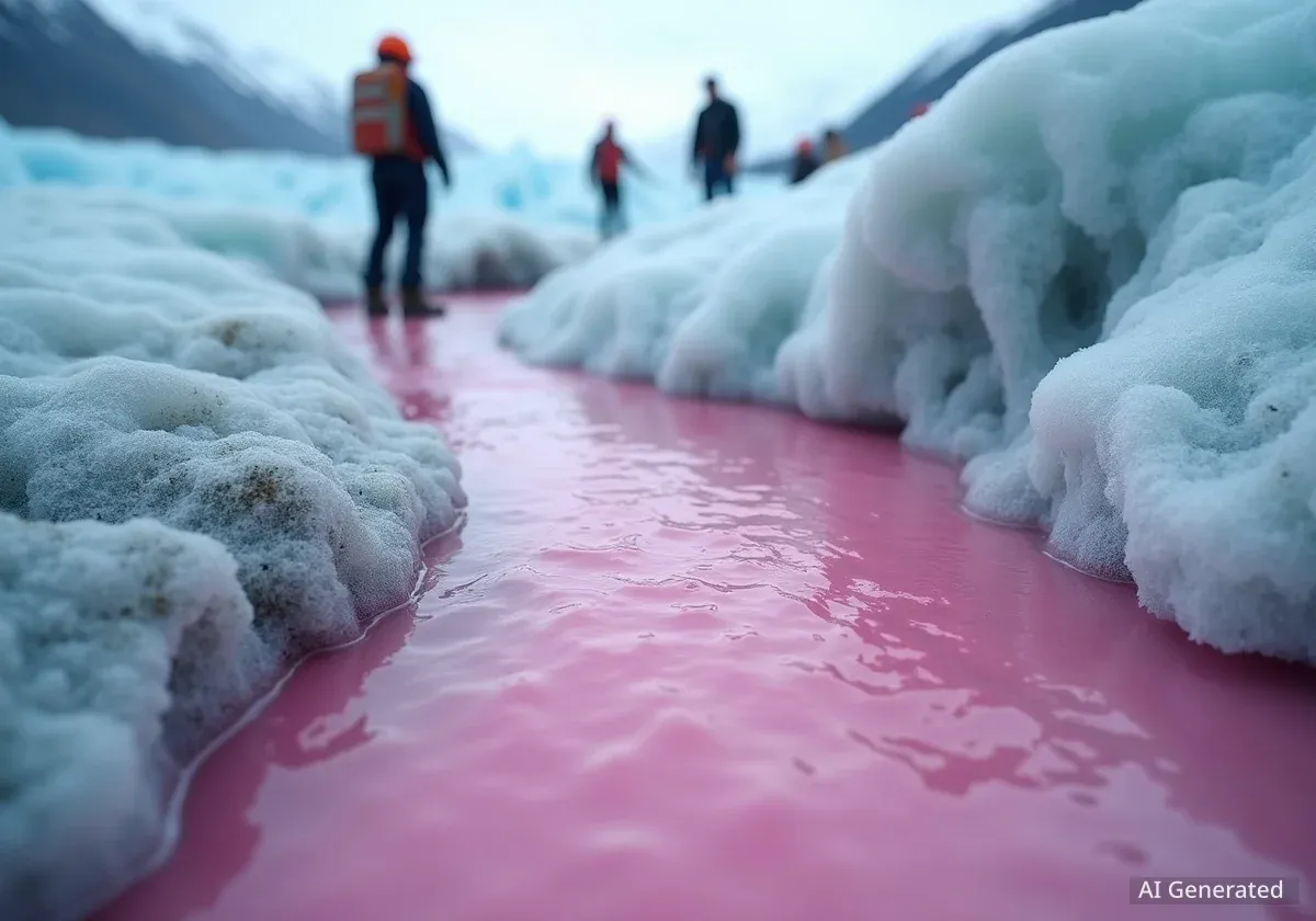 Expérience glaciaire révèle des flux d'eau inquiétants