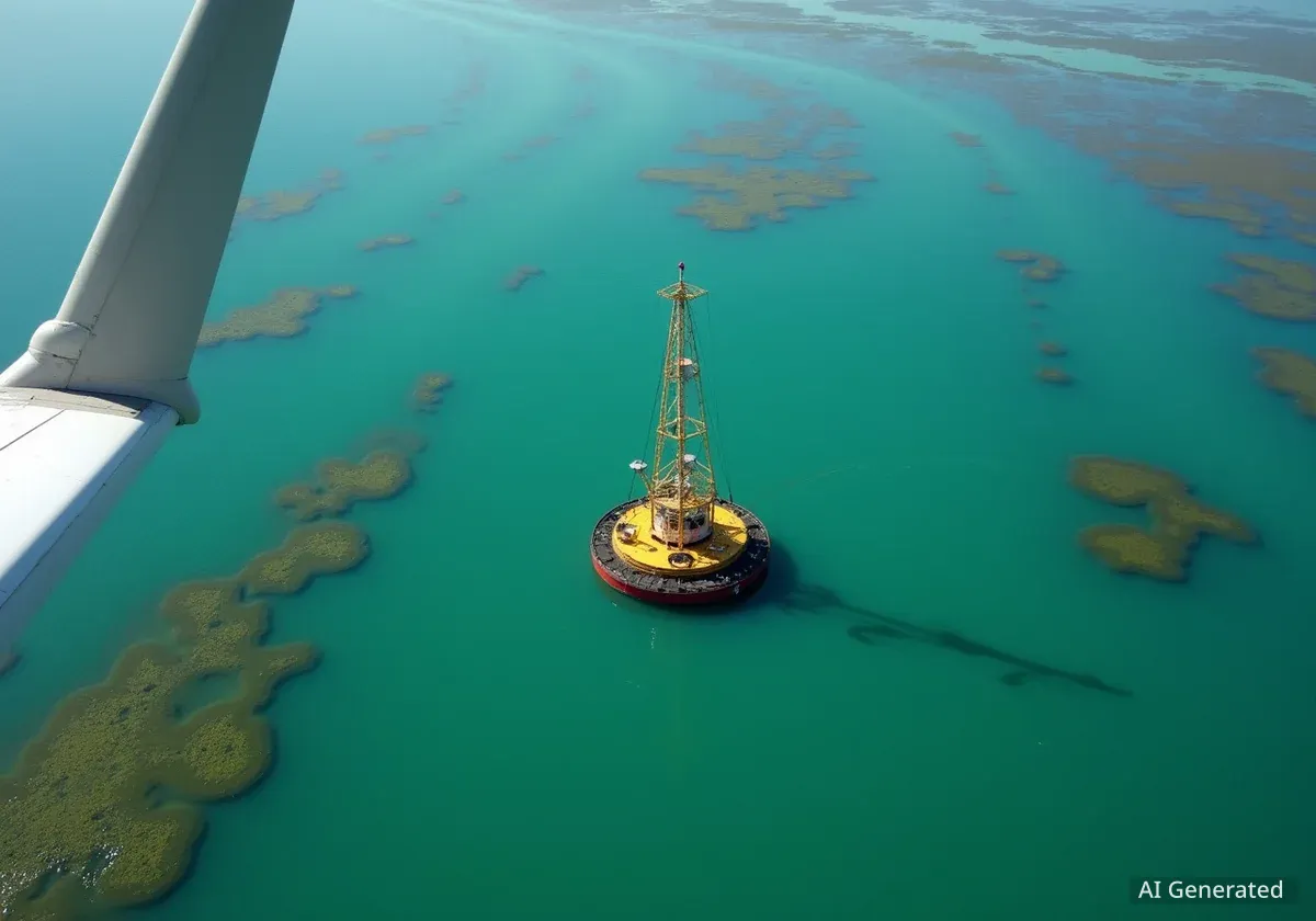 Surveillance aérienne des algues et du climat en Arctique