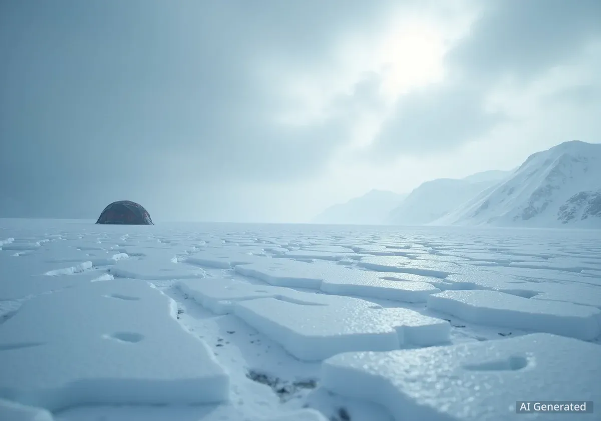 Découverte d'un réseau fluvial sous l'Antarctique