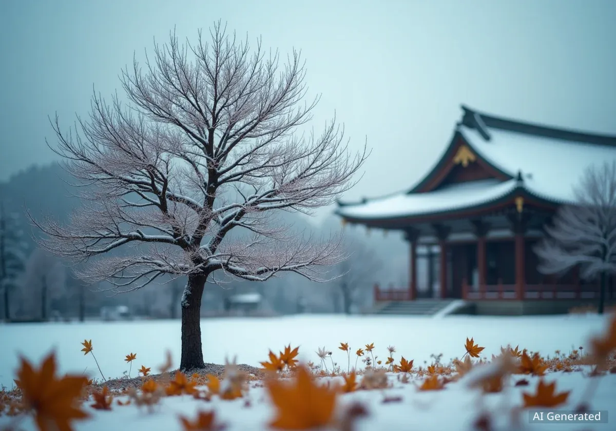 Japon: Hiver précoce après un automne chaud exceptionnel