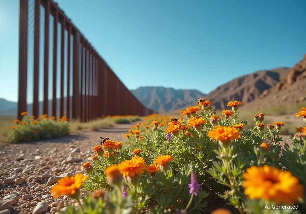 Le mur frontalier USA-Mexique menace les pollinisateurs