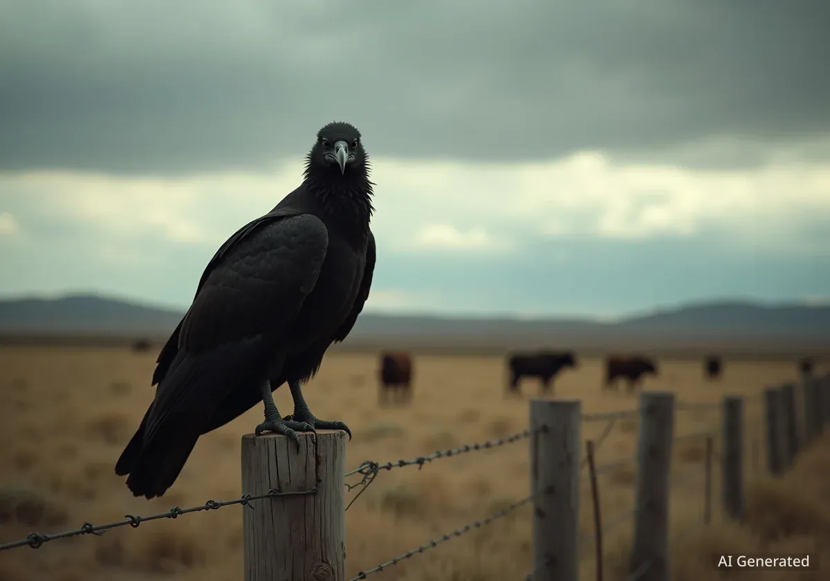 Les vautours noirs menacent les éleveurs de bétail