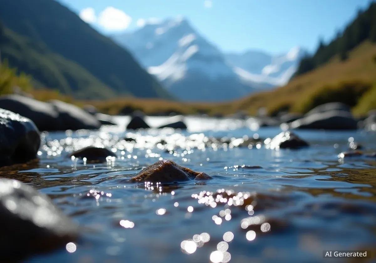 Contamination par les microplastiques dans les Alpes