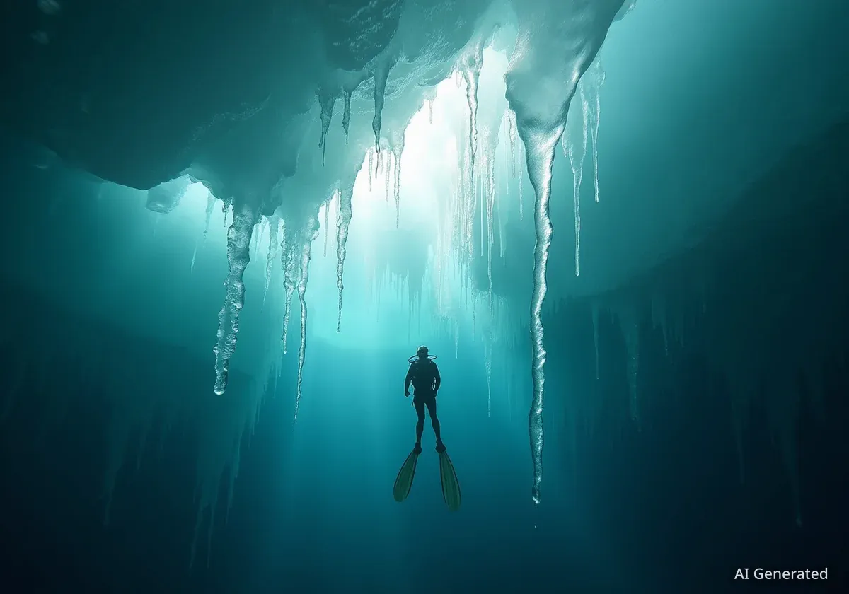 La fonte rapide de la glace arctique inquiète les plongeurs