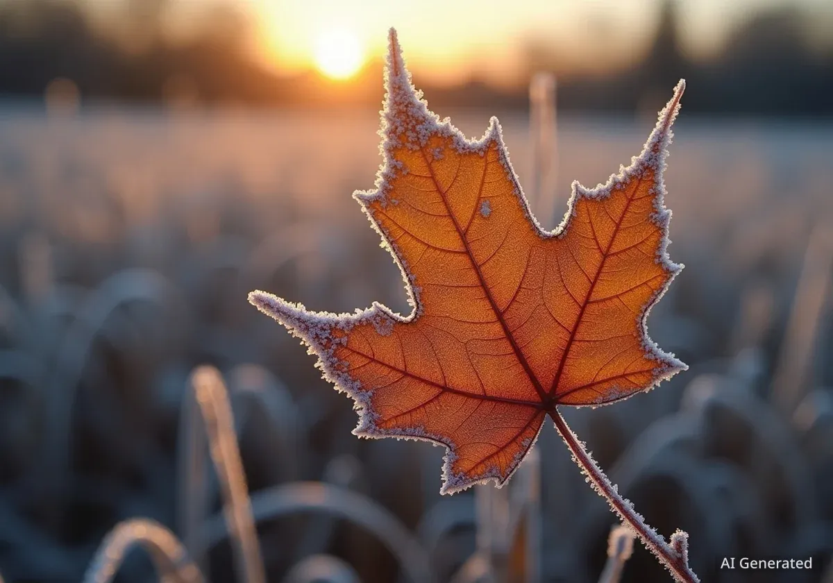 Le premier gel automnal arrive plus tard aux États-Unis