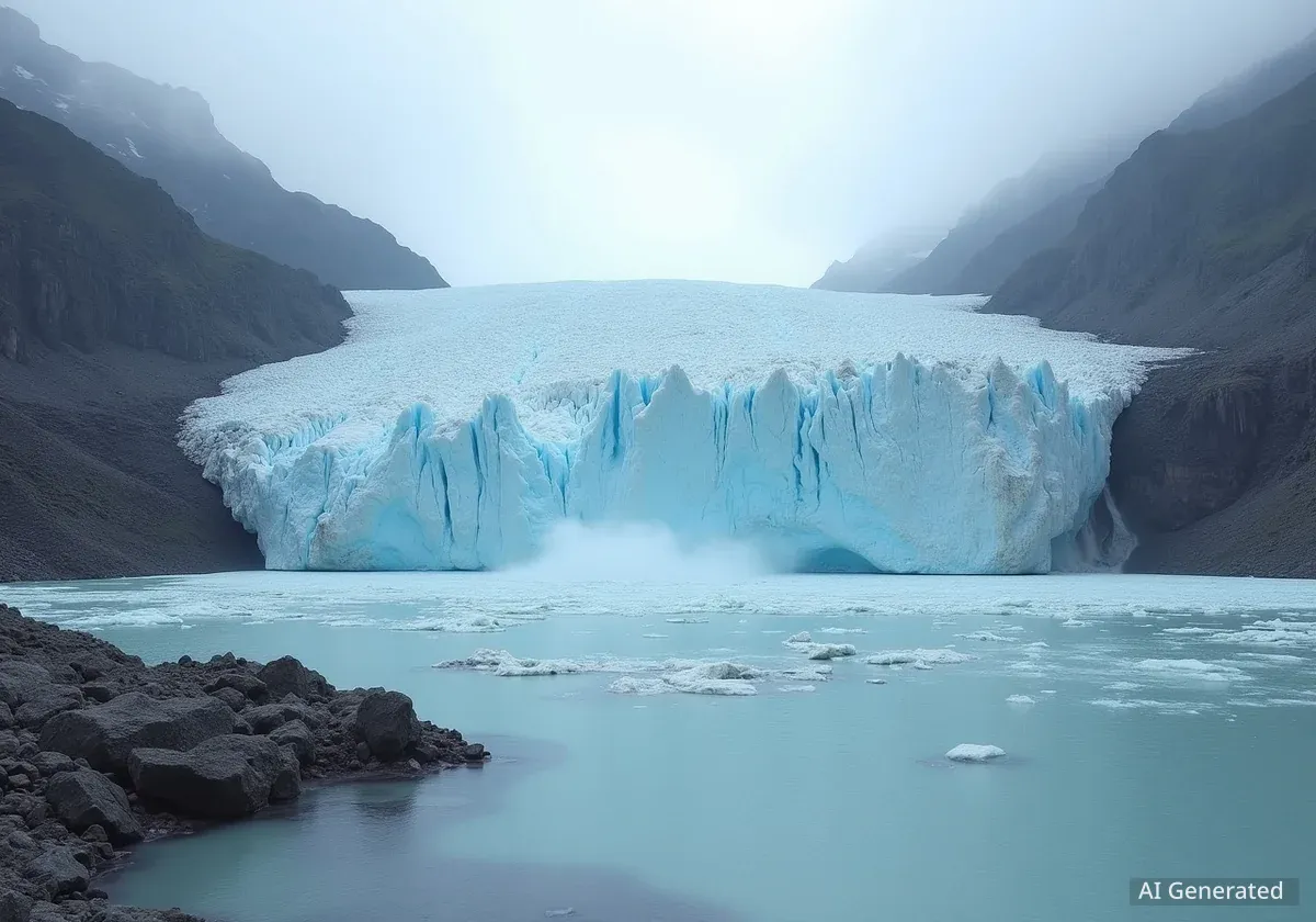Les glaciers ralentissent temporairement le réchauffement local