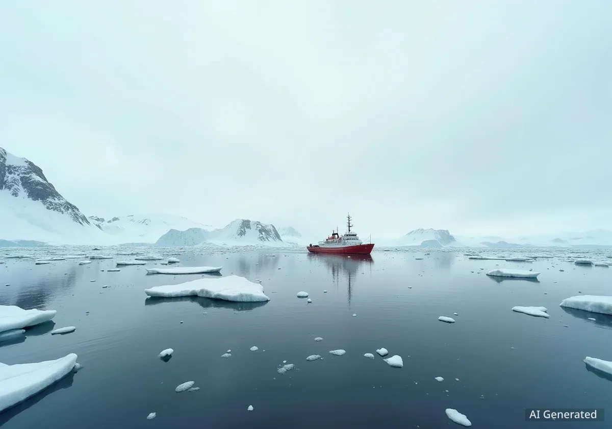 La glace de mer antarctique atteint son troisième plus bas niveau