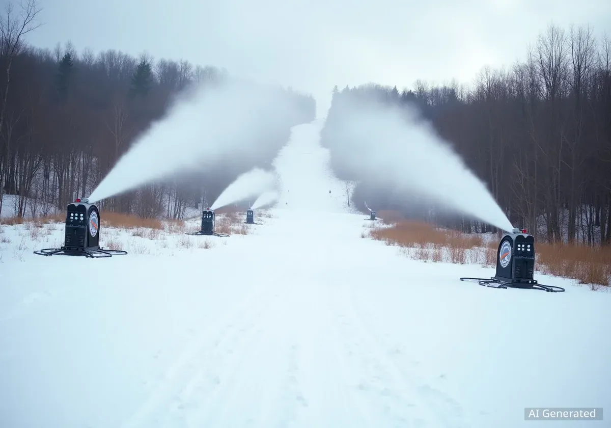 Neige artificielle : défis et innovations face au climat
