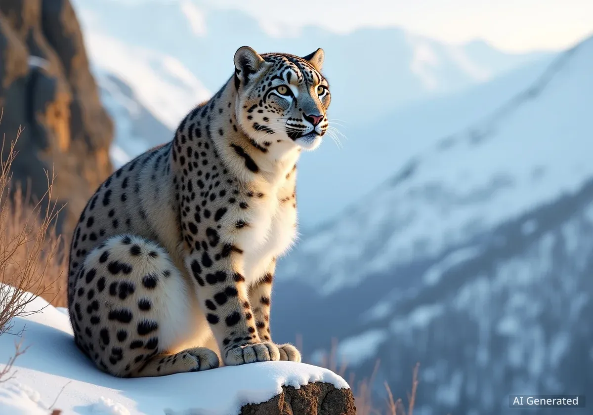 La diversité génétique menace les léopards des neiges