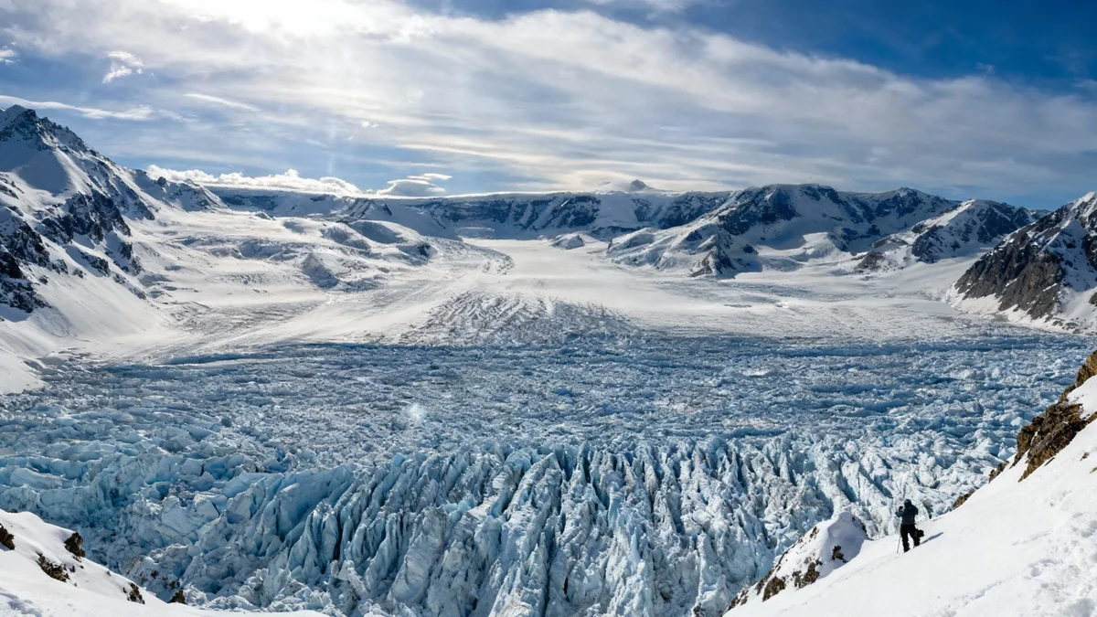Retrait rapide du glacier Hektoria en Antarctique