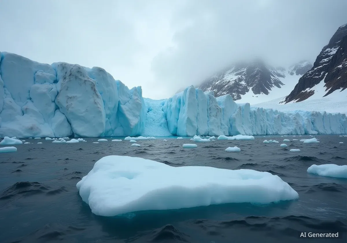 Fonte record en Antarctique : un glacier recule de 50%