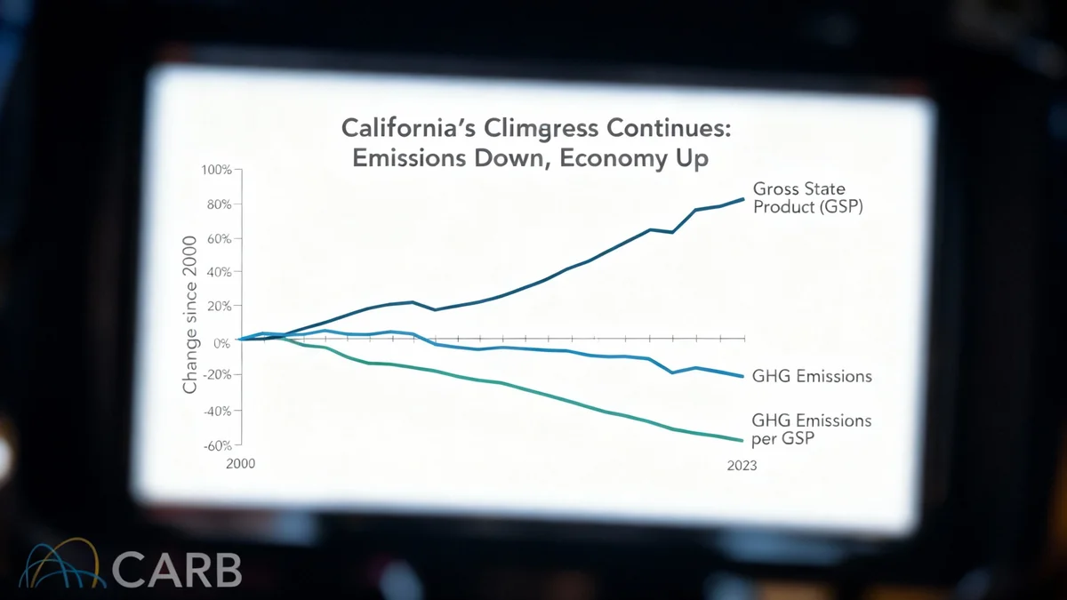 La Californie réduit ses émissions de 3 % en 2023